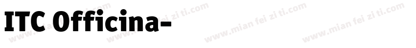 ITC Officina字体转换